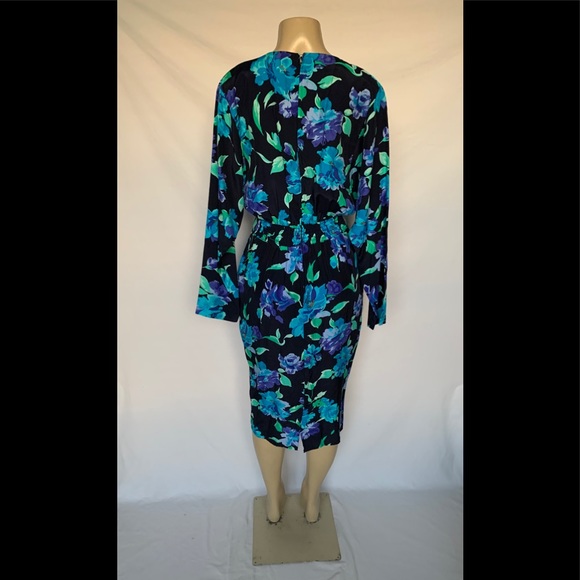 VTG April Rain Size 10 Floral Print Dress - Picture 4 of 8